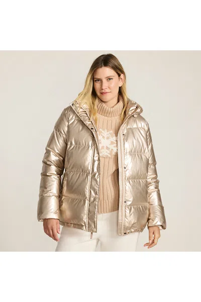 Lands' End Women's Max 600 Down Puffer Jacket In Gold