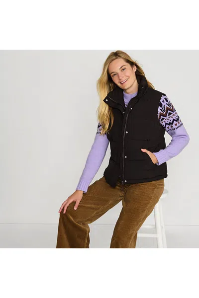 Lands' End Women's Max 600 Down Puffer Vest In Brown