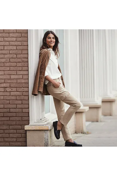 Lands' End Women's Mid Rise Slim Cargo Chino Pants In Multi