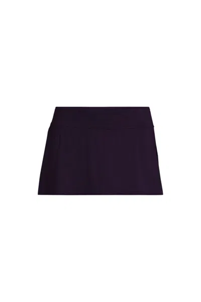 Lands' End Women's Mini Swim Skirt In Purple