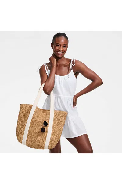 Lands' End Women's New Tiered Cover Up Mini Dress In White