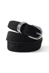 Lands' End Nubuck Multi Keeper Belt In Black