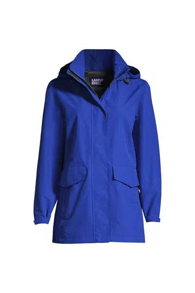 Lands' End Women's Outrigger Mesh Lined Jacket In Blue