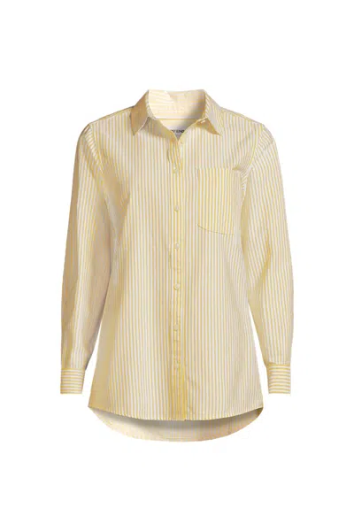 Lands' End Women's Oxford Shirt In Yellow