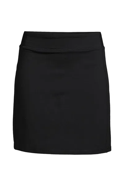 Lands' End Women's Petite Active Knit Skort In Black
