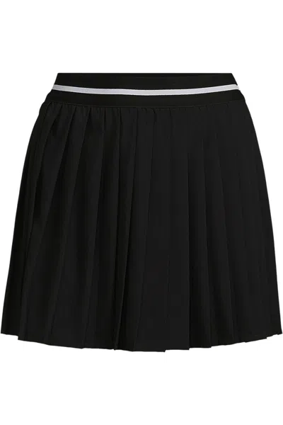 Lands' End Women's Petite Active Woven Pleated Skort In Multi
