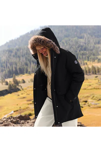 Lands' End Women's Petite Expedition Down Waterproof Winter Parka In Black