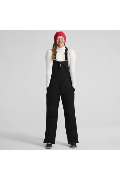 Lands' End Women's Petite Expedition Waterproof Insulated Snow Bibs In Black