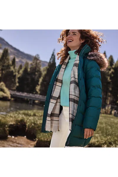 Lands' End Women's Petite Max 600 Down Puffer Coat In Blue