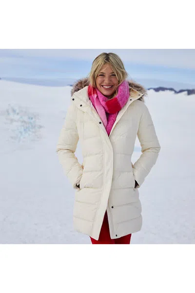 Lands' End Women's Petite Max 600 Down Puffer Coat In Ivory