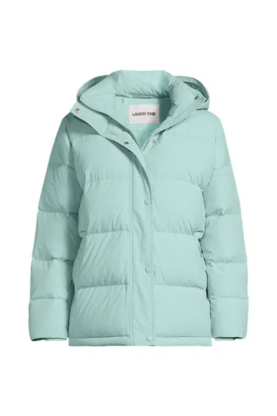 Lands' End Women's Petite Max 600 Down Puffer Jacket In Green