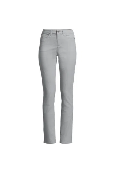 Lands' End Women's Petite Mid Rise Straight Leg Corduroy Pants In Blue