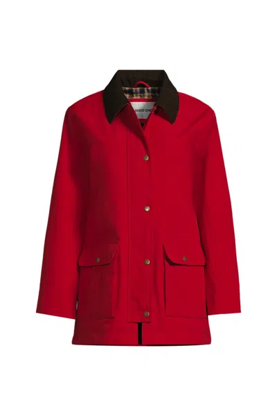 Lands' End Women's Petite Squall Waterproof Barn Jacket In Purple