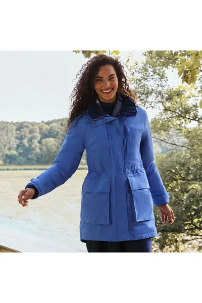 Lands' End Women's Petite Squall Waterproof Insulated Parka In Blue