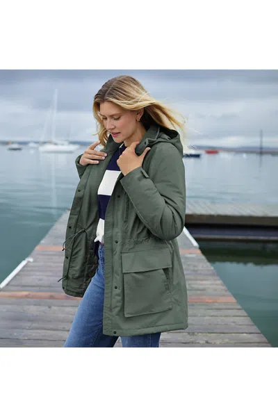 Lands' End Women's Petite Squall Waterproof Insulated Parka In Green