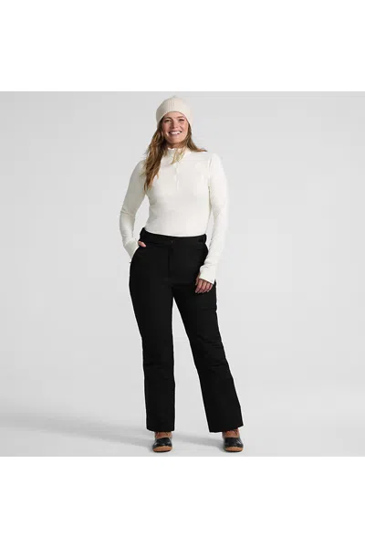 Lands' End Women's Petite Squall Waterproof Insulated Snow Pants In Black
