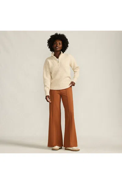 Lands' End Women's Petite Starfish High Rise Palazzo Pants In Orange