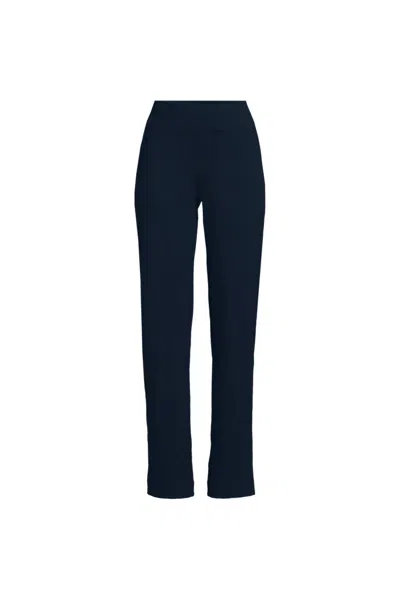 Lands' End Women's Petite Starfish Straight Pocket Pants In Green