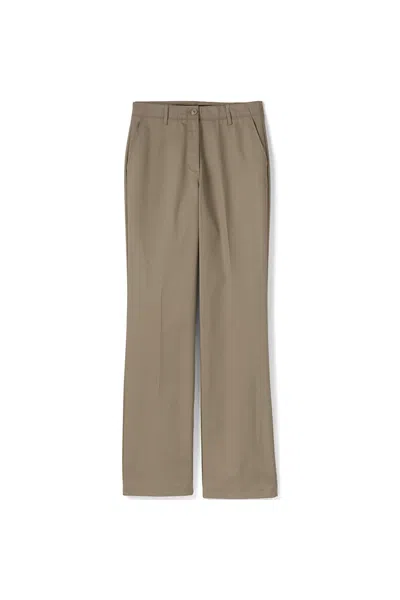 Lands' End Women's Petite Straight Leg Chino Pants In Tan