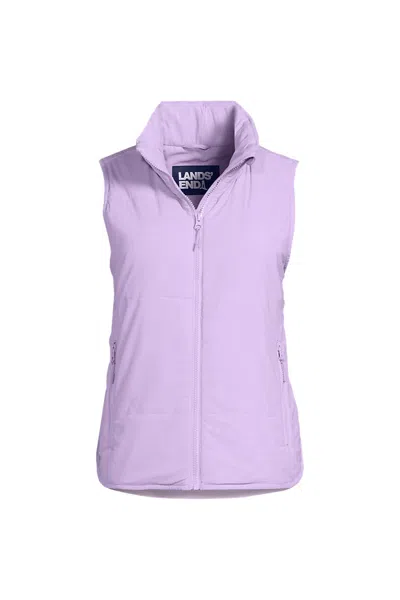 Lands' End Women's Petite Wanderfree Insulated Vest In Purple