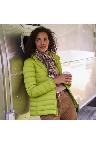 Lands' End Women's Petite Wanderweight Packable Down Jacket In Green