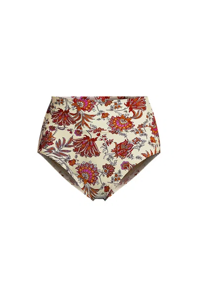 Lands' End Women's Pinchless High Waisted Bikini Bottoms In Multi