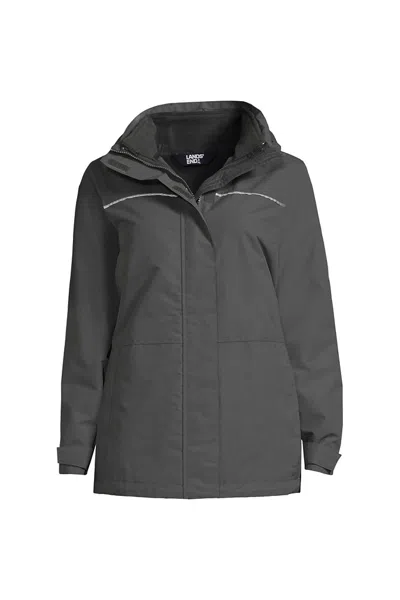 Lands' End Women's Plus Size 3-in-1 Squall Jacket In Multi
