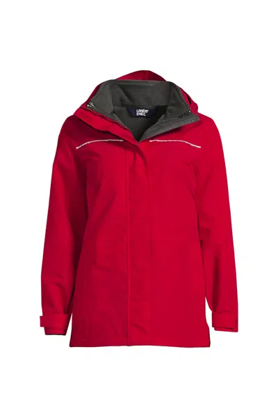 Lands' End Women's Plus Size 3-in-1 Squall Jacket In Multi
