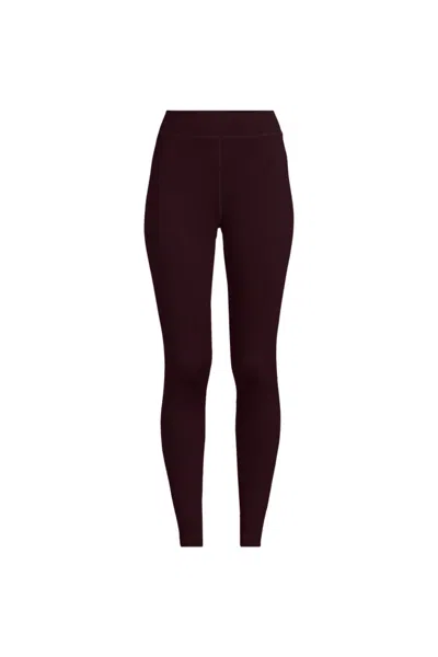 Lands' End Women's Plus Size Baselayer Cozy Thermaskin Pants In Brown