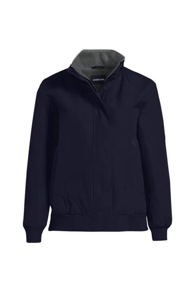 Lands' End Women's Plus Size Classic Squall Jacket In Blue