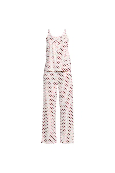Lands' End Women's Plus Size Cooling 2 Piece Pajama Set - Flowy Tank And Pants In Multi