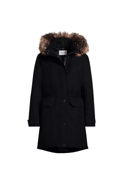 Lands' End Women's Plus Size Expedition Down Waterproof Winter Parka In Black
