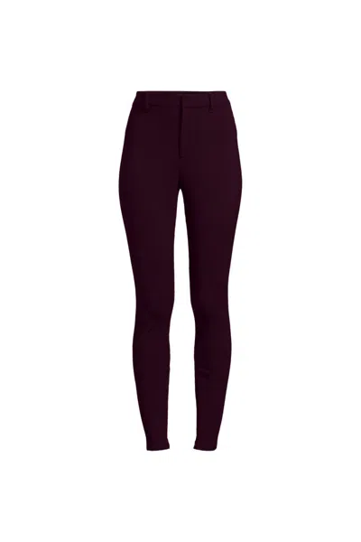 Lands' End Women's Plus Size High Rise Ponte Polished Leggings In Purple
