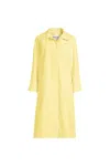 Lands' End Women's Plus Size Mac Raincoat In Yellow