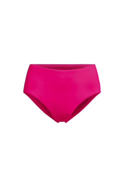 Lands' End Women's Plus Size Mid Rise Classic Bikini Bottoms In Brown