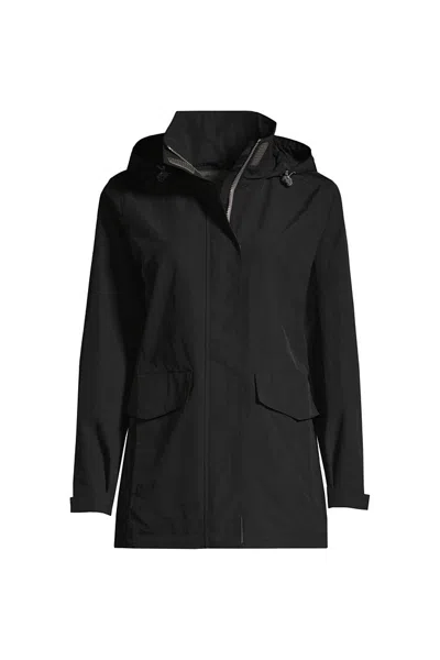 Lands' End Women's Plus Size Outrigger Mesh Lined Jacket In Blue
