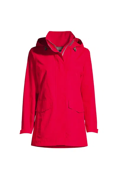 Lands' End Women's Plus Size Outrigger Mesh Lined Jacket In Red