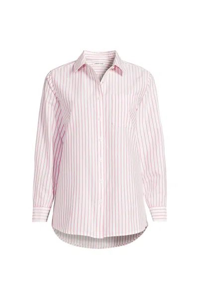 Lands' End Women's Plus Size Oxford Shirt In Multi