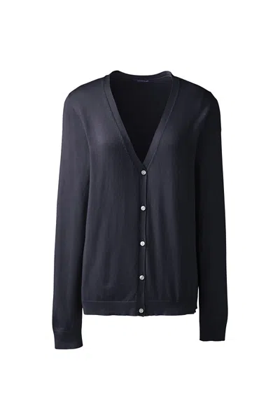 Lands' End Women's Plus Size Performance Cardigan Sweater In Multi
