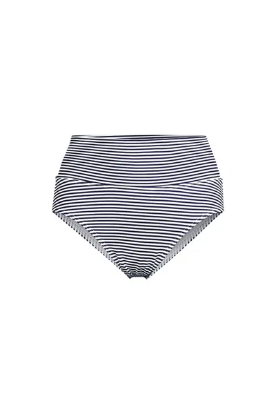Lands' End Women's Plus Size Pinchless High Waisted Bikini Bottoms In Gray