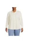 Lands' End Cooling Button Front Shirt In White