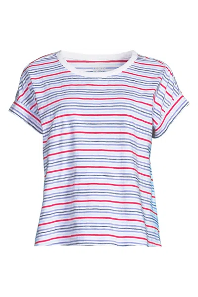 Lands' End Women's Plus Size Slub T-shirt In Multi
