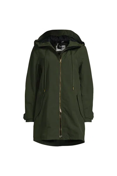 Lands' End Women's Plus Size Squall A-line Rain Jacket In Multi