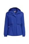 Lands' End Plus Size Squall Packable Rain Jacket In Blue