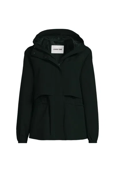 Lands' End Women's Plus Size Squall Packable Rain Jacket In Green