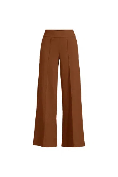 Lands' End Women's Plus Size Starfish High Rise Palazzo Pants In Orange