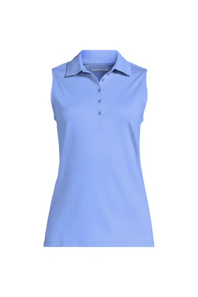 Lands' End Supima Cotton Polo In Blue
