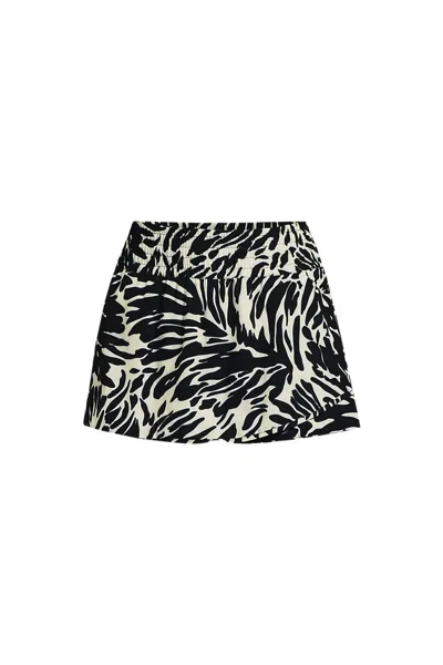 Lands' End Women's Plus Size Tulip Hem Swim Skort In Black