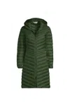 Lands' End Plus Size Wanderweight Packable Down Coat In Green