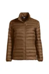 Lands' End Ultralight Packable Down Jacket In Brown